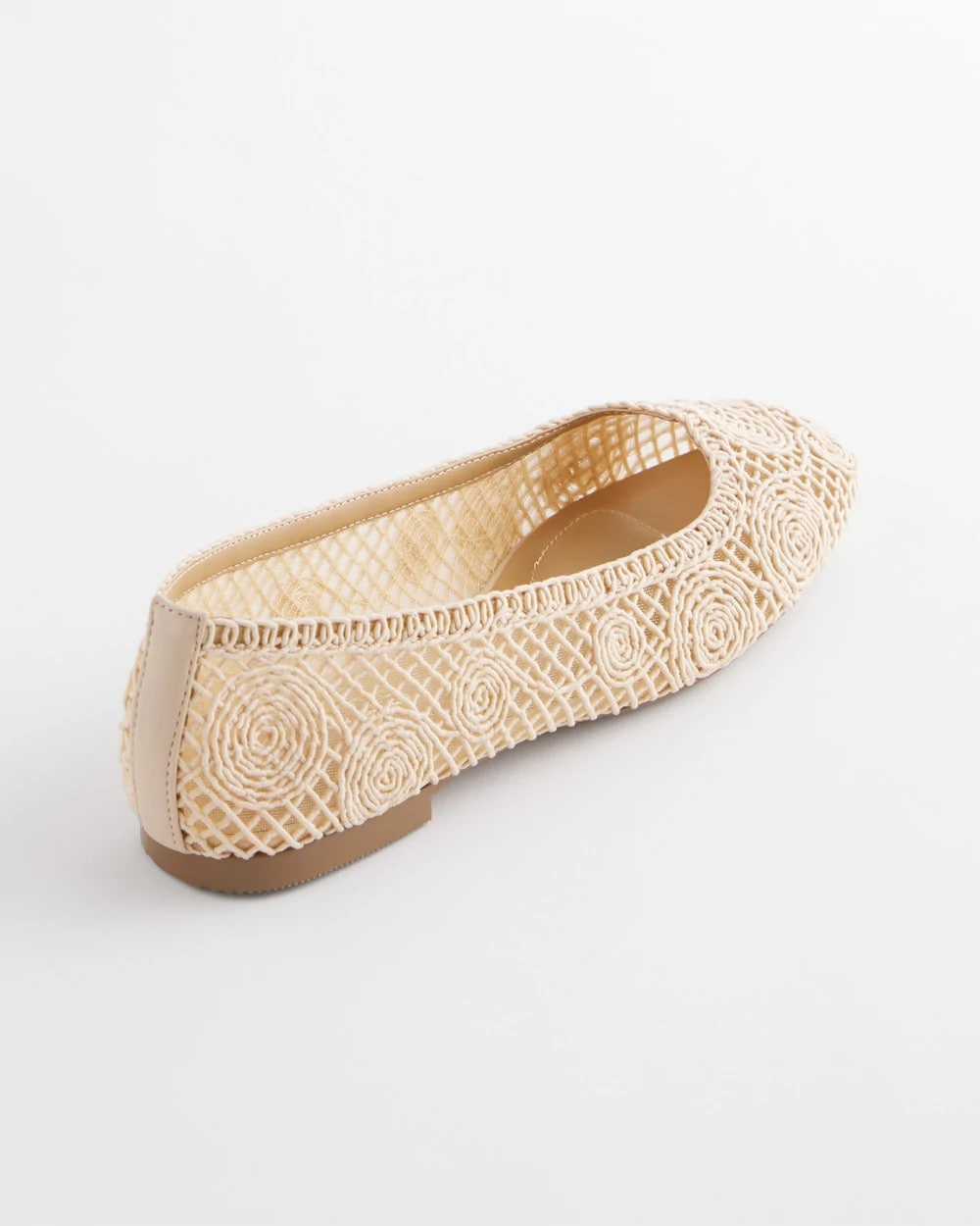 Chico's Sale Natural Cora Raffia Flats