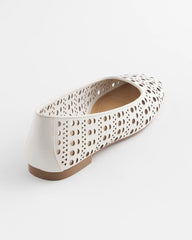 Chico's Outlet Alabaster Cutout Ballet Flats