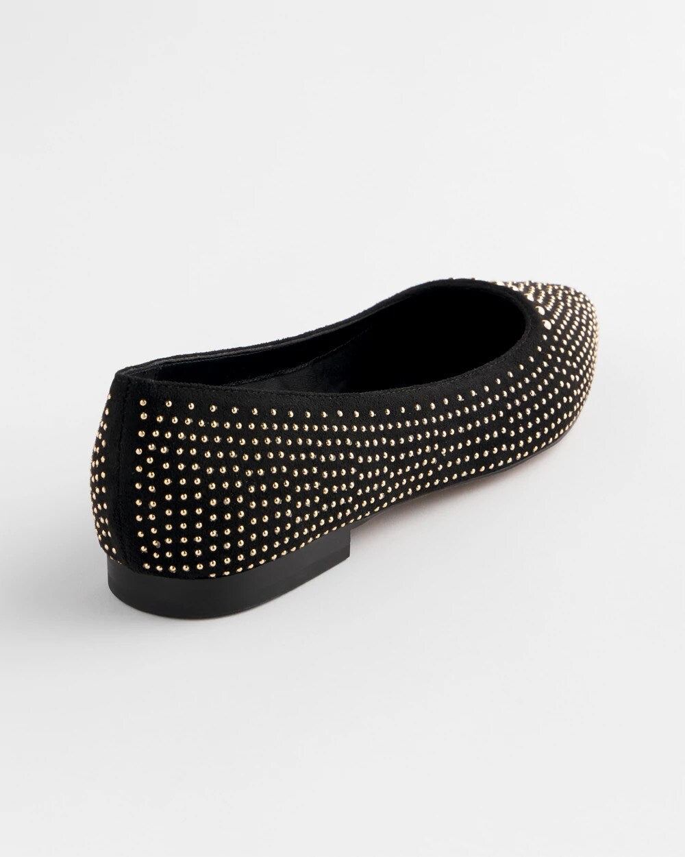 Chico's Sale Black Suede Studded Flats