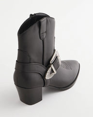 Chico's For Sale Black Kris Western Buckle Boots
