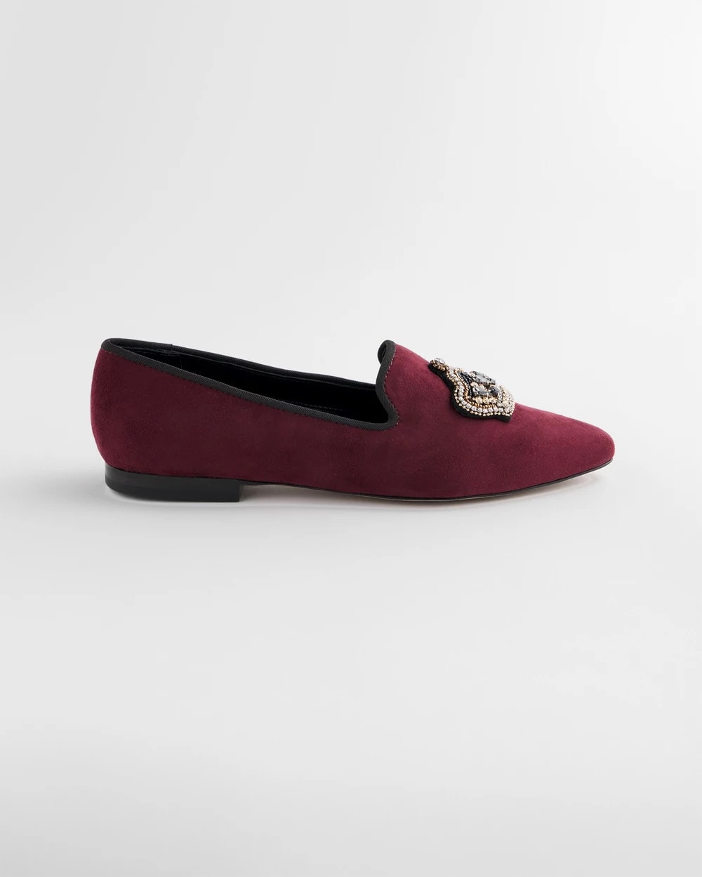 Chico's Sale Blackened Burgundy Grace Queen Bee Slip-On Loafers
