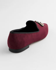 Chico's Sale Blackened Burgundy Grace Queen Bee Slip-On Loafers