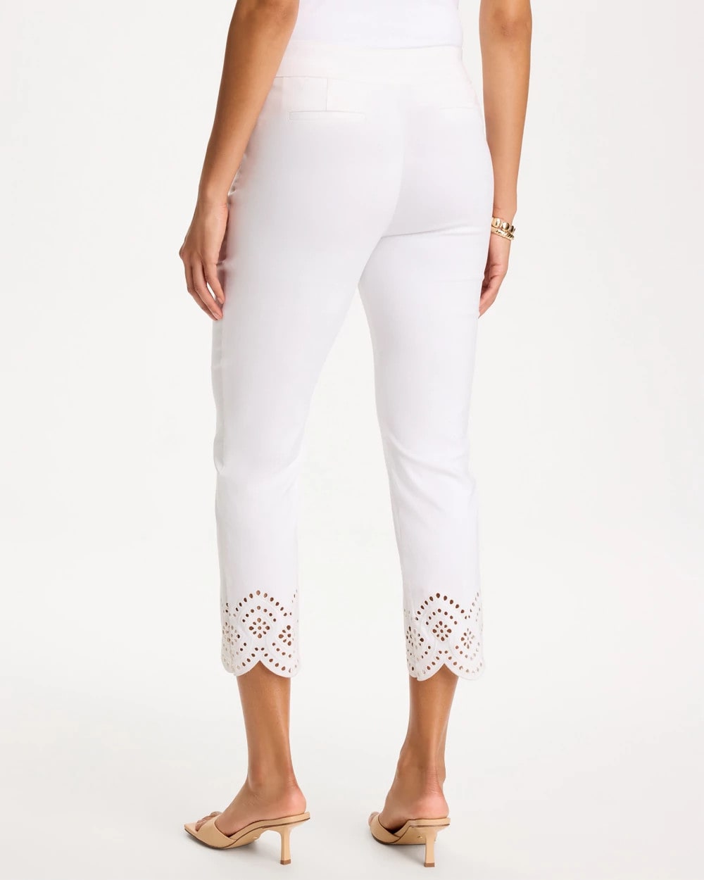 Chico's Online Alabaster Petite Brigitte™ Slim Scalloped Ankle Pants
