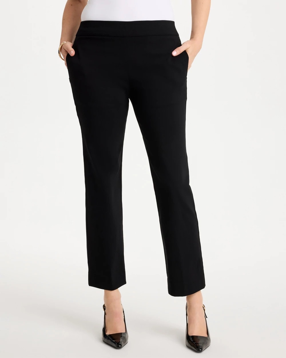 Chico's Discount Black Brigitte™ Straight Crop