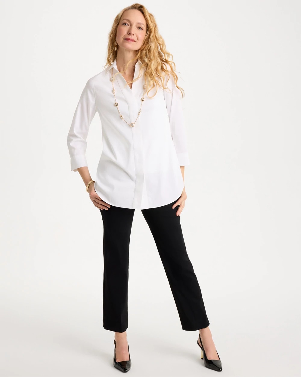 Chico's Discount Black Brigitte™ Straight Crop