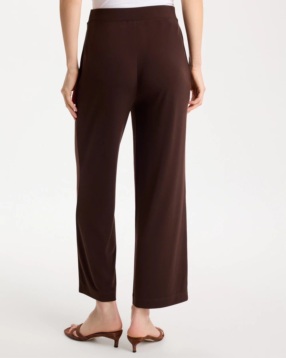 Chico's Outlet Cocoa Bean Travelers™ Knit Cropped Pants