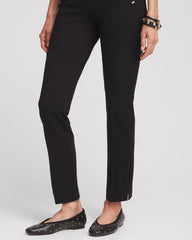 Chico's For Sale Black Juliet Slim Trim Detail Ankle Pants