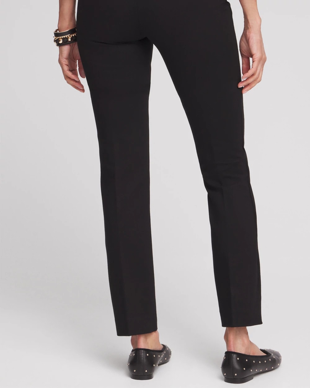 Chico's For Sale Black Juliet Slim Trim Detail Ankle Pants