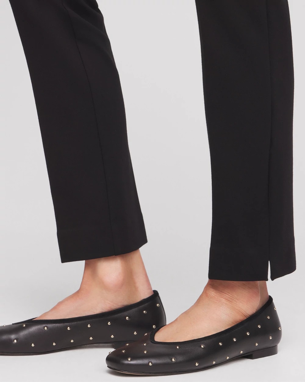 Chico's For Sale Black Juliet Slim Trim Detail Ankle Pants