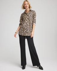 Chico's Sale Black Juliet Wide Full Length Pant