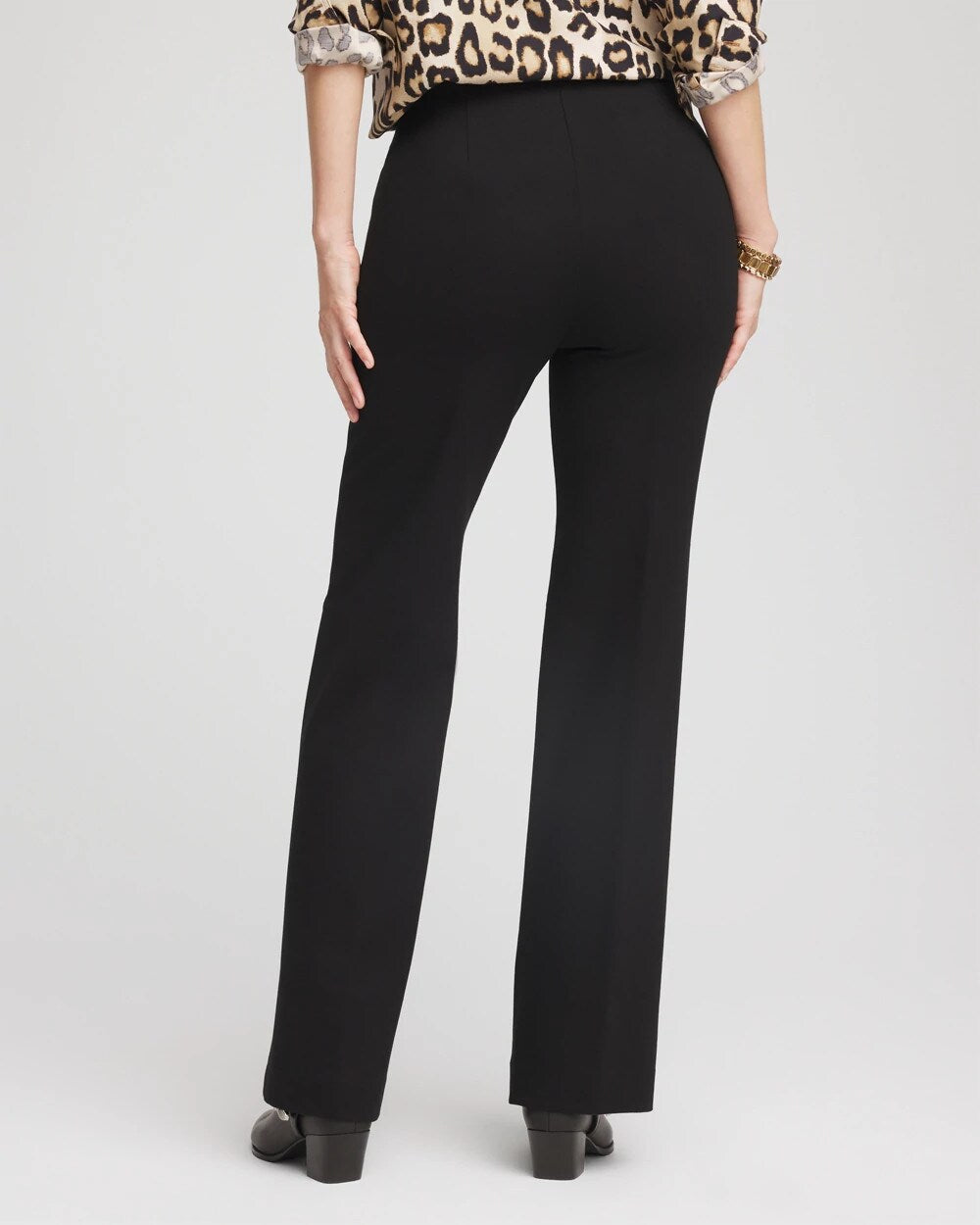 Chico's Sale Black Juliet Wide Full Length Pant
