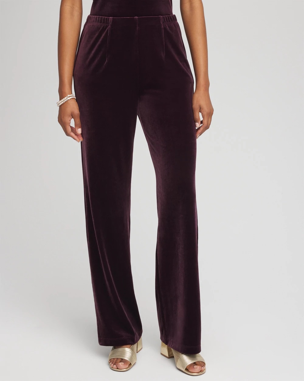 Chico's On Sale Night Bloom Travelers™ Velvet No Tummy Pants