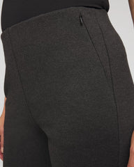 Chico's For Sale Graphite Heather Gray Petite Juliet Wide Full-Length Ponte Pants