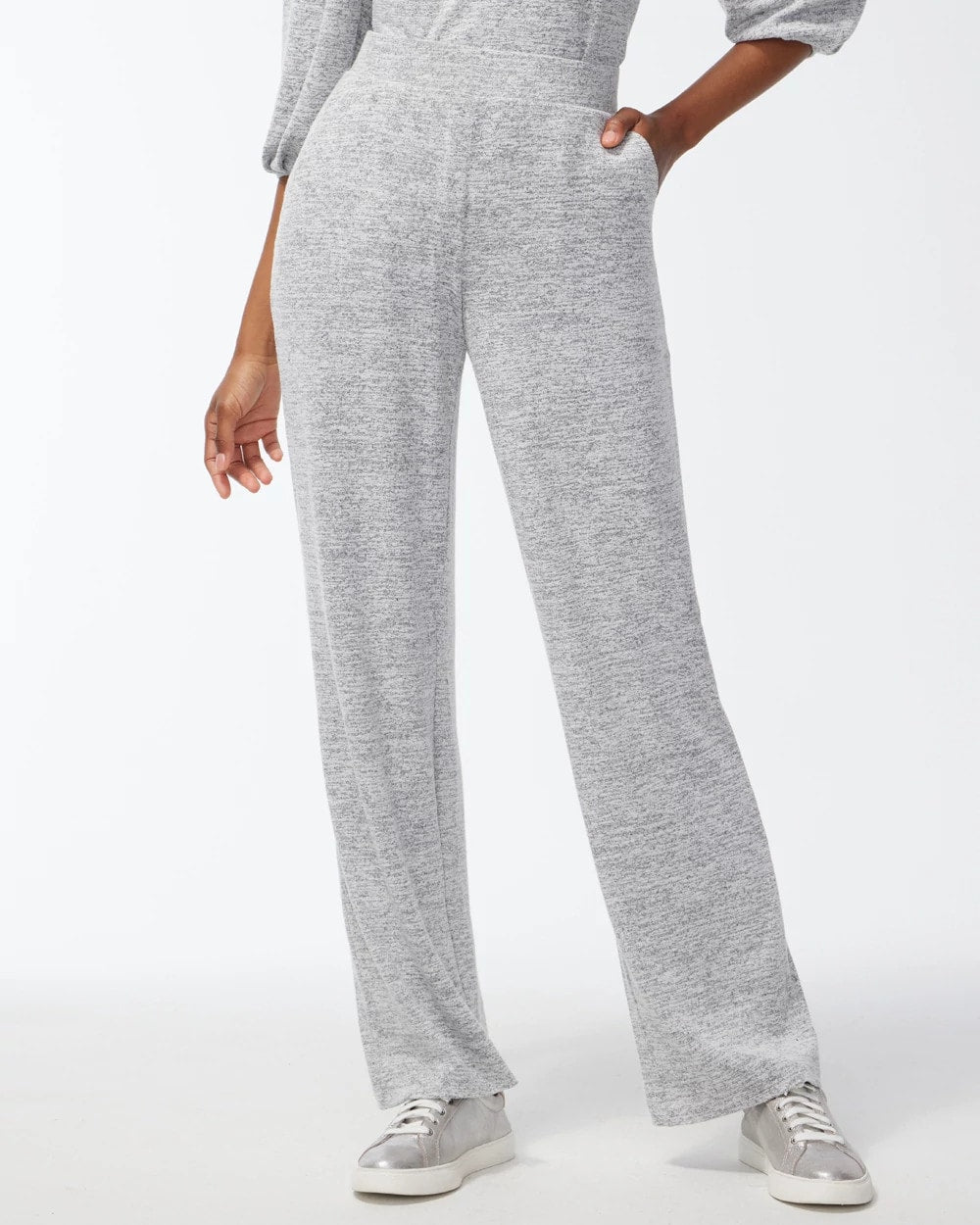 Chico's On Sale Salt And Pepper Zenergy® Soft Essentials Pants