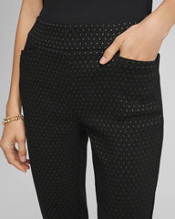 Chico's Discount Black Brigitte™ Slim Ankle Jacquard Pants