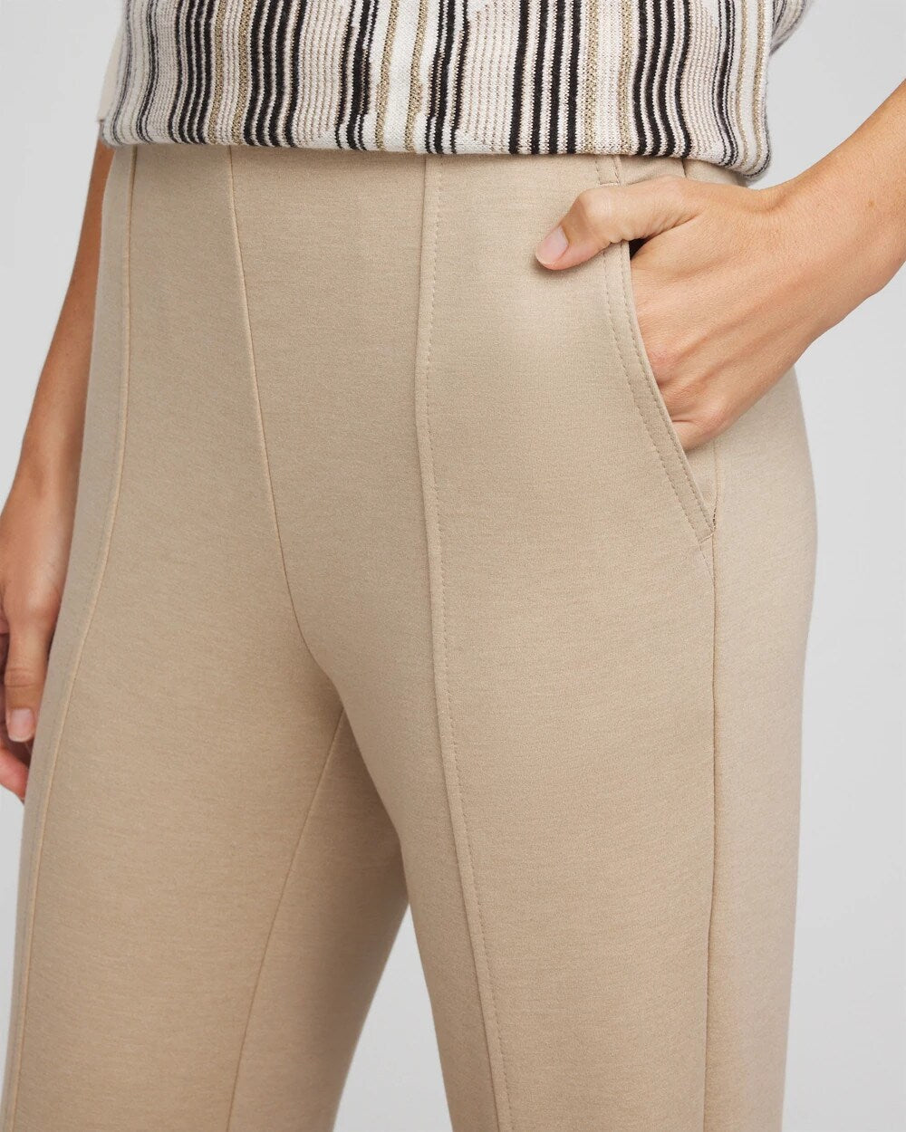 Chico's Sale Taupe Heather Juliet Straight Ankle Pants