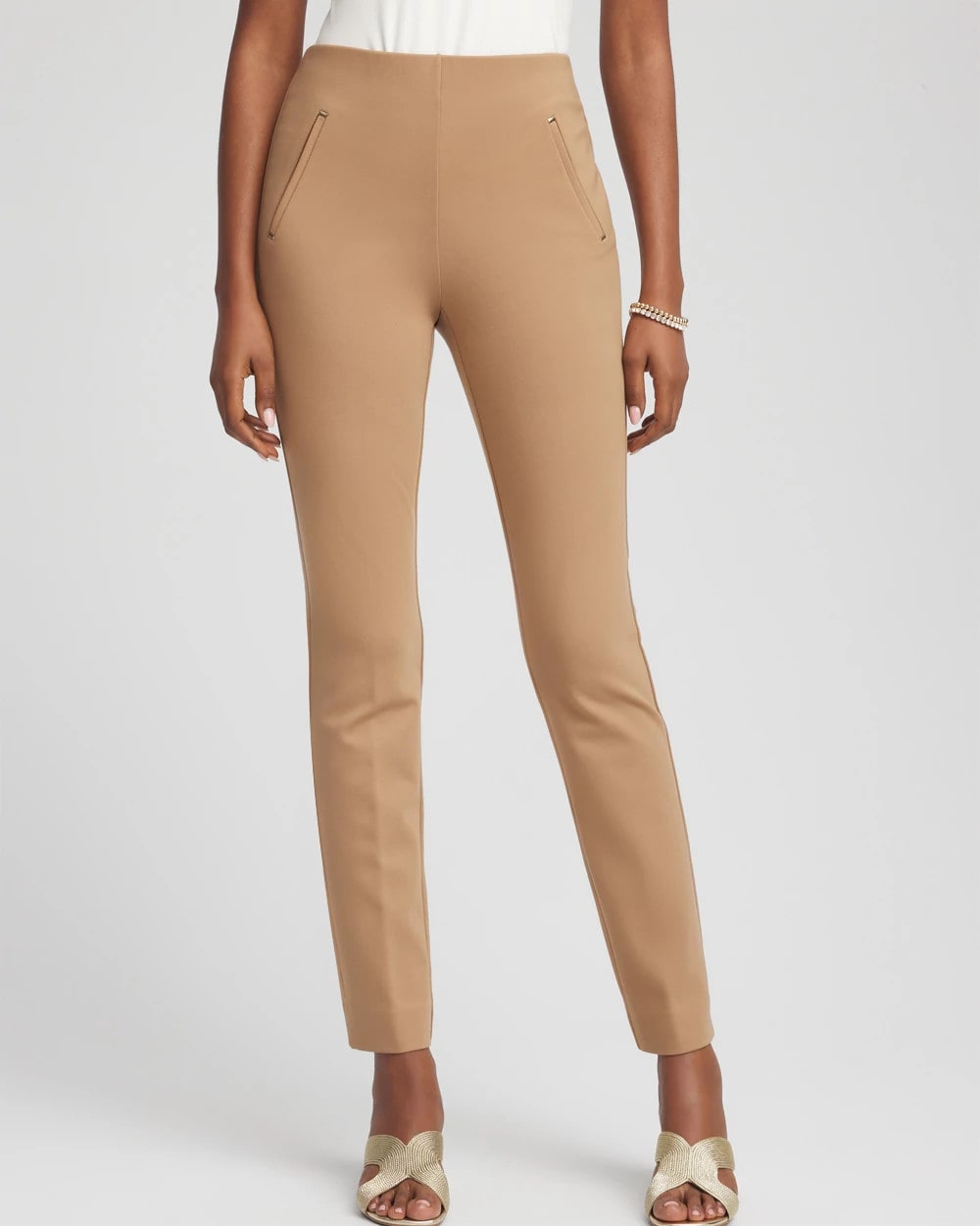 Chico's Outlet Caramel Apple Juliet Slim Trim Detail Ankle Pants