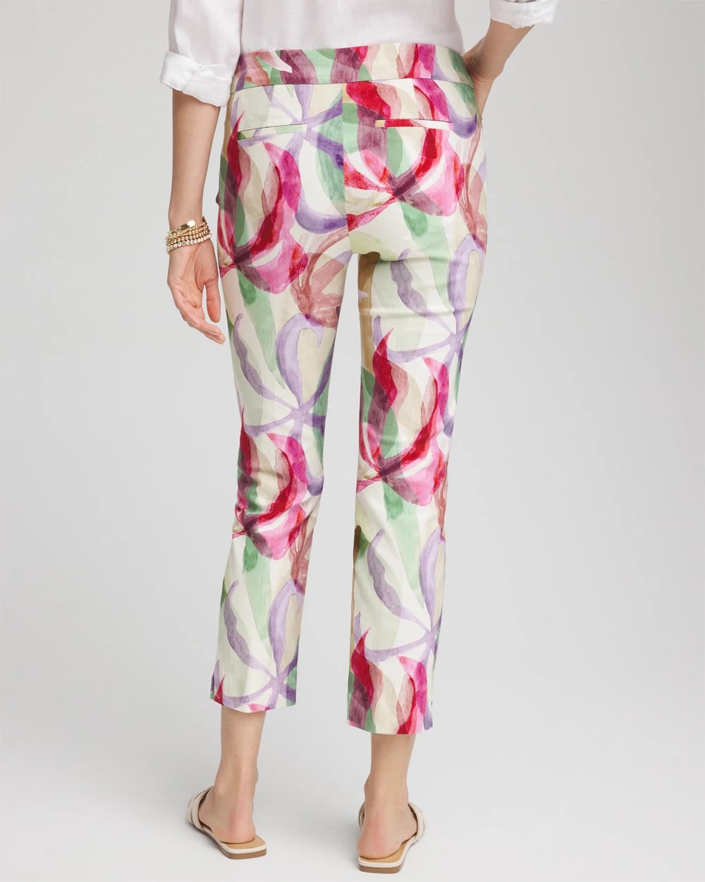 Chico's Discount Ecru Brigitte™ Slub Slim Cropped Pants