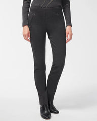 Chico's Sale Graphite Heather Gray Juliet Trim Detail Ponte Pants