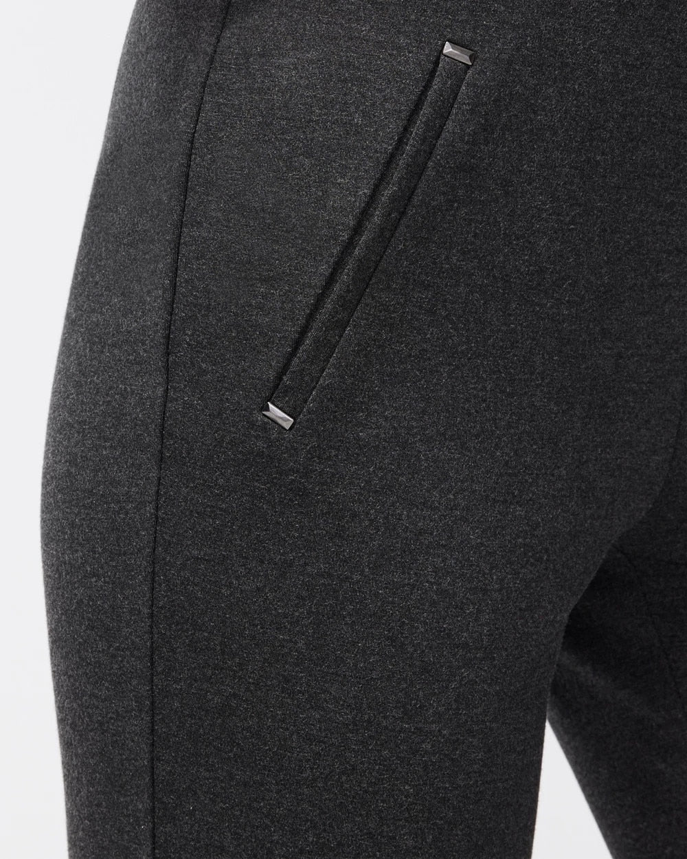Chico's Sale Graphite Heather Gray Juliet Trim Detail Ponte Pants