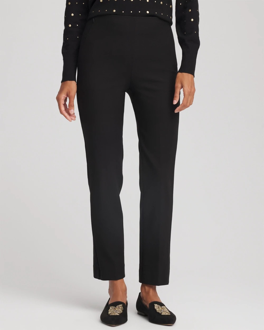 Chico's For Sale Black Lightweight Juliet Straight Ankle Pants