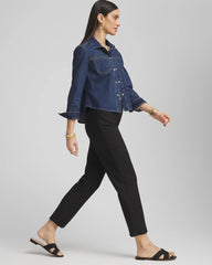 Chico's For Sale Black Lightweight Juliet Straight Ankle Pants