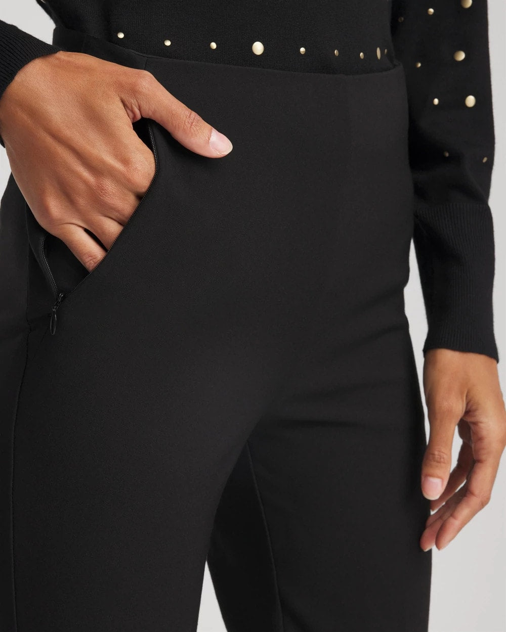 Chico's For Sale Black Lightweight Juliet Straight Ankle Pants
