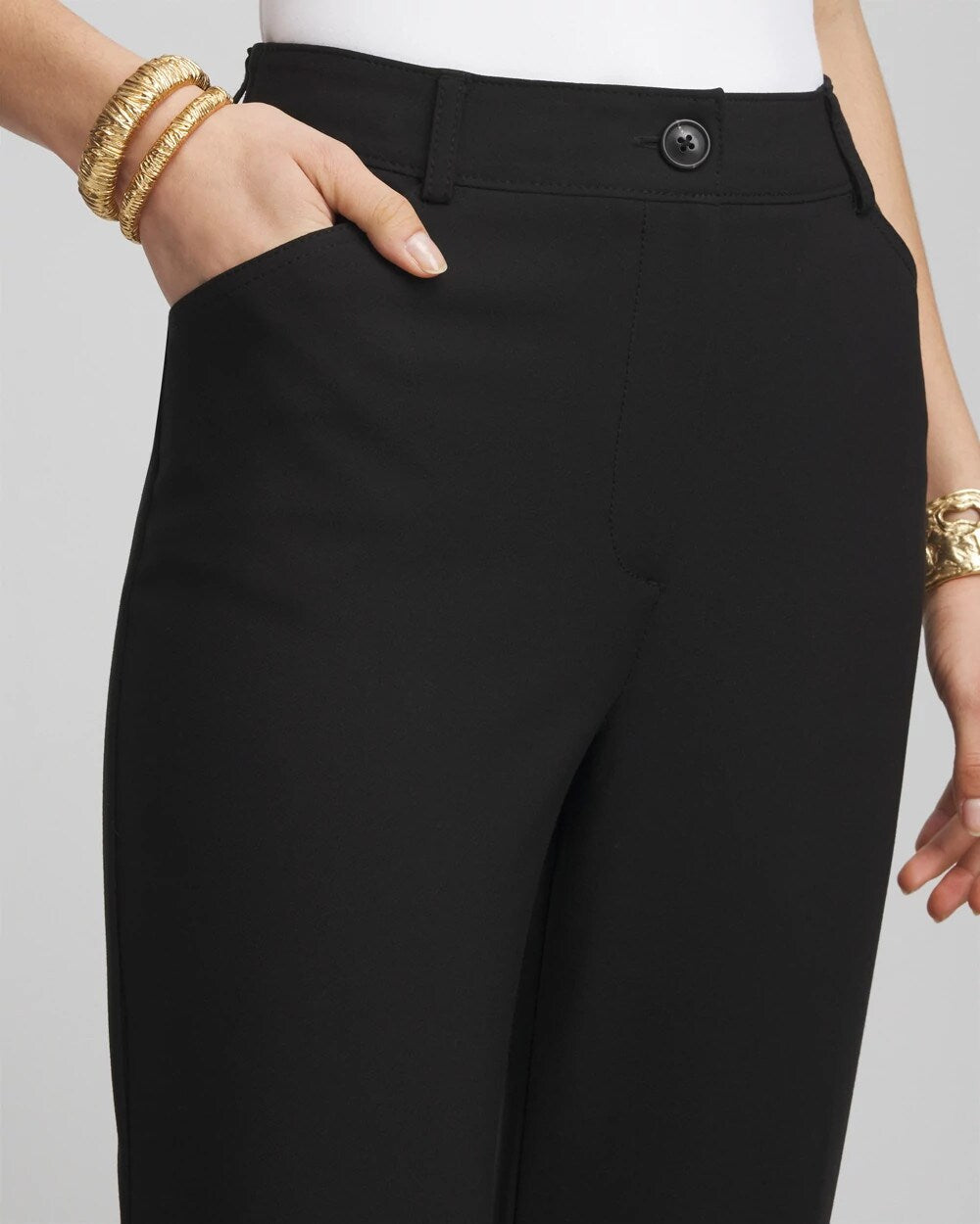 Chico's For Sale Black Lightweight Juliet Straight Ankle Pants