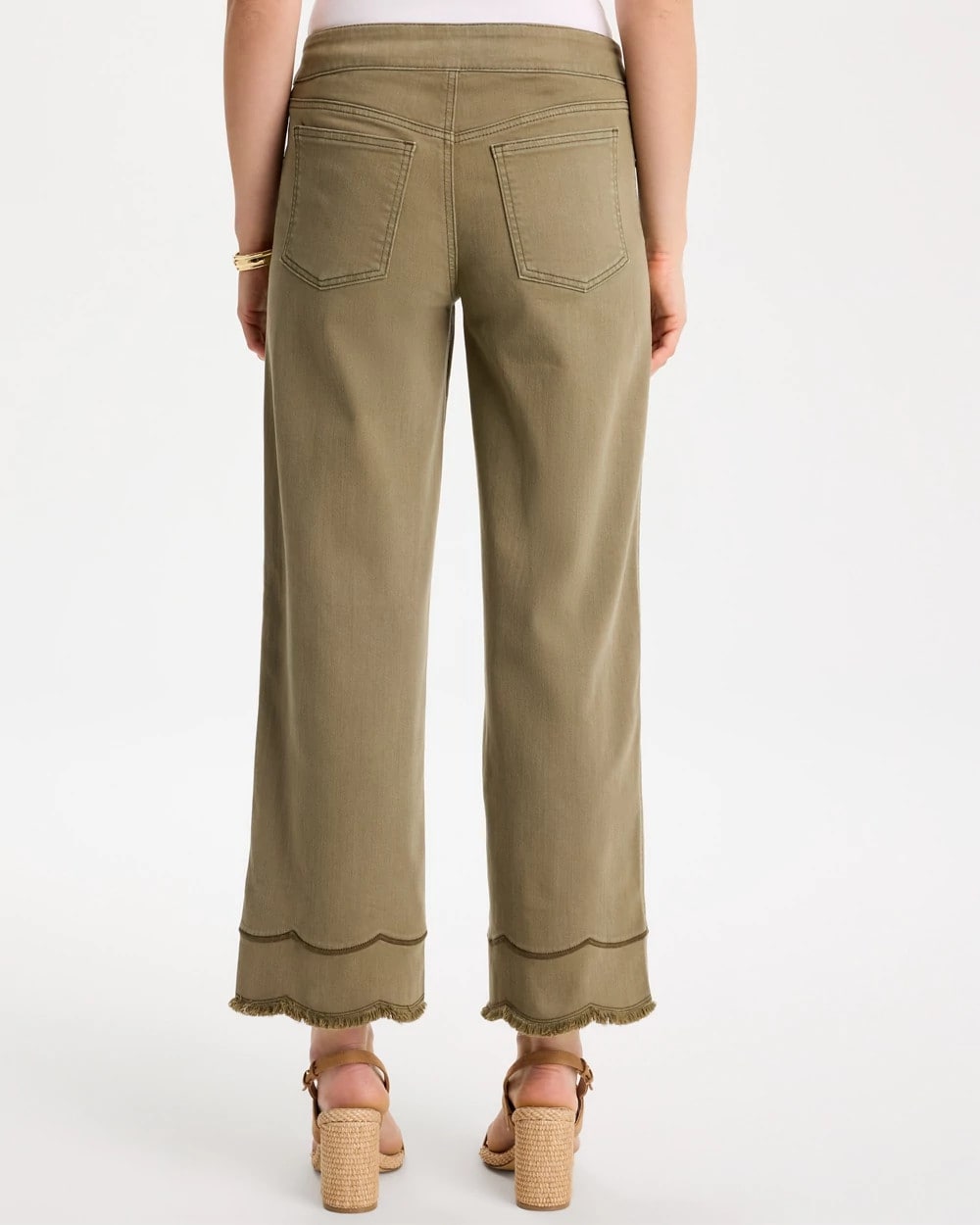 Chico's Discount Lichen Scallop Pull-On Wide-Leg Crop Jeans