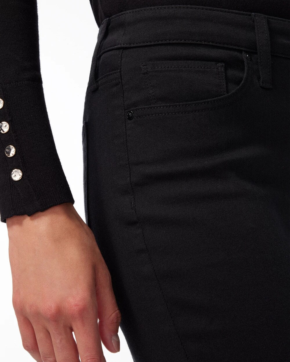 Chico's For Sale Black Girlfriend Slim Full-Length Jeans