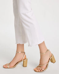 Chico's Online Alabaster Petite No Stain Girlfriend Fray Hem Kick Flare Jeans