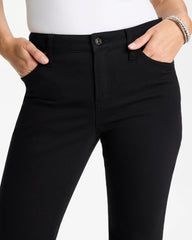 Chico's Discount Black Petite Girlfriend Flared Leg Jeans