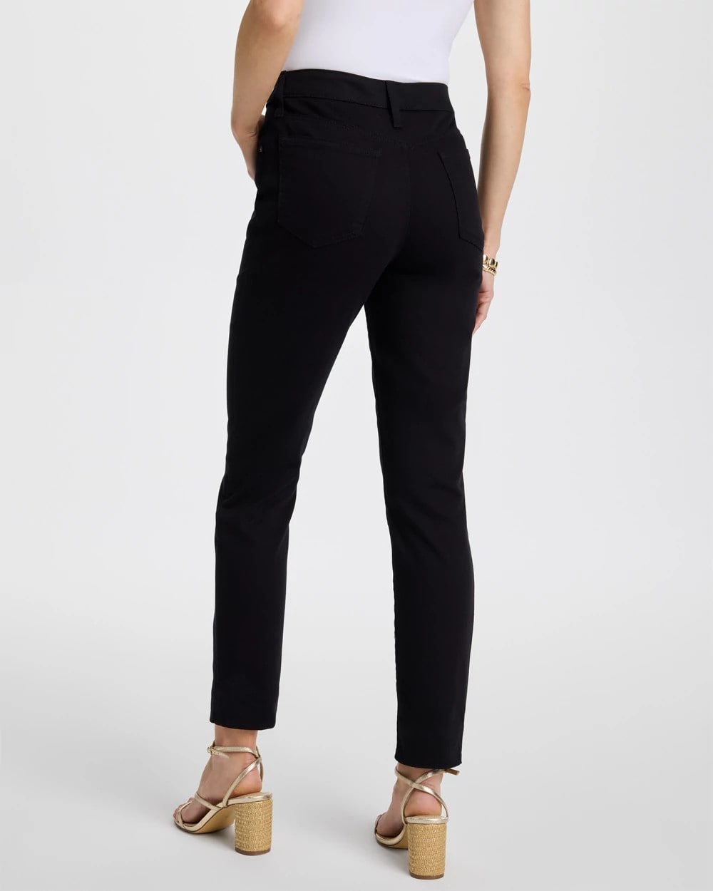 Chico's On Sale Black So Slimming Petite Girlfriend Ankle Jeans