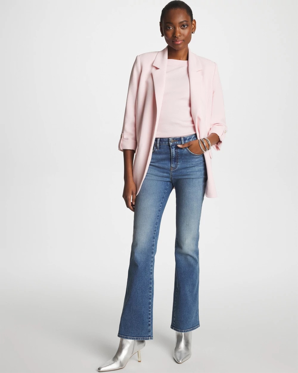 Chico's Sale Evelyn Indigo Skinny Bootcut Jeans