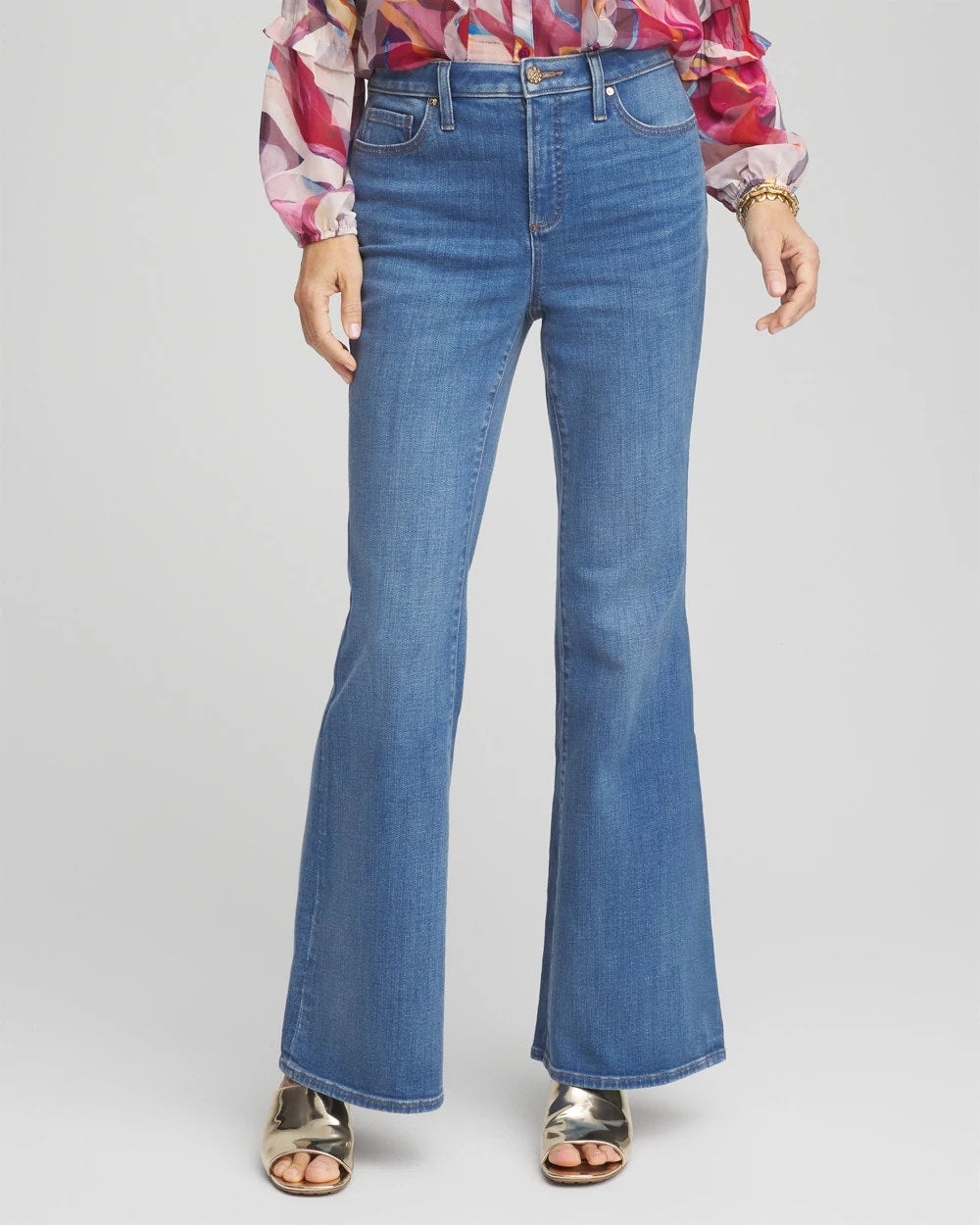 Chico's Discount Freya Indigo So Slimming® High Rise Flare Jeans