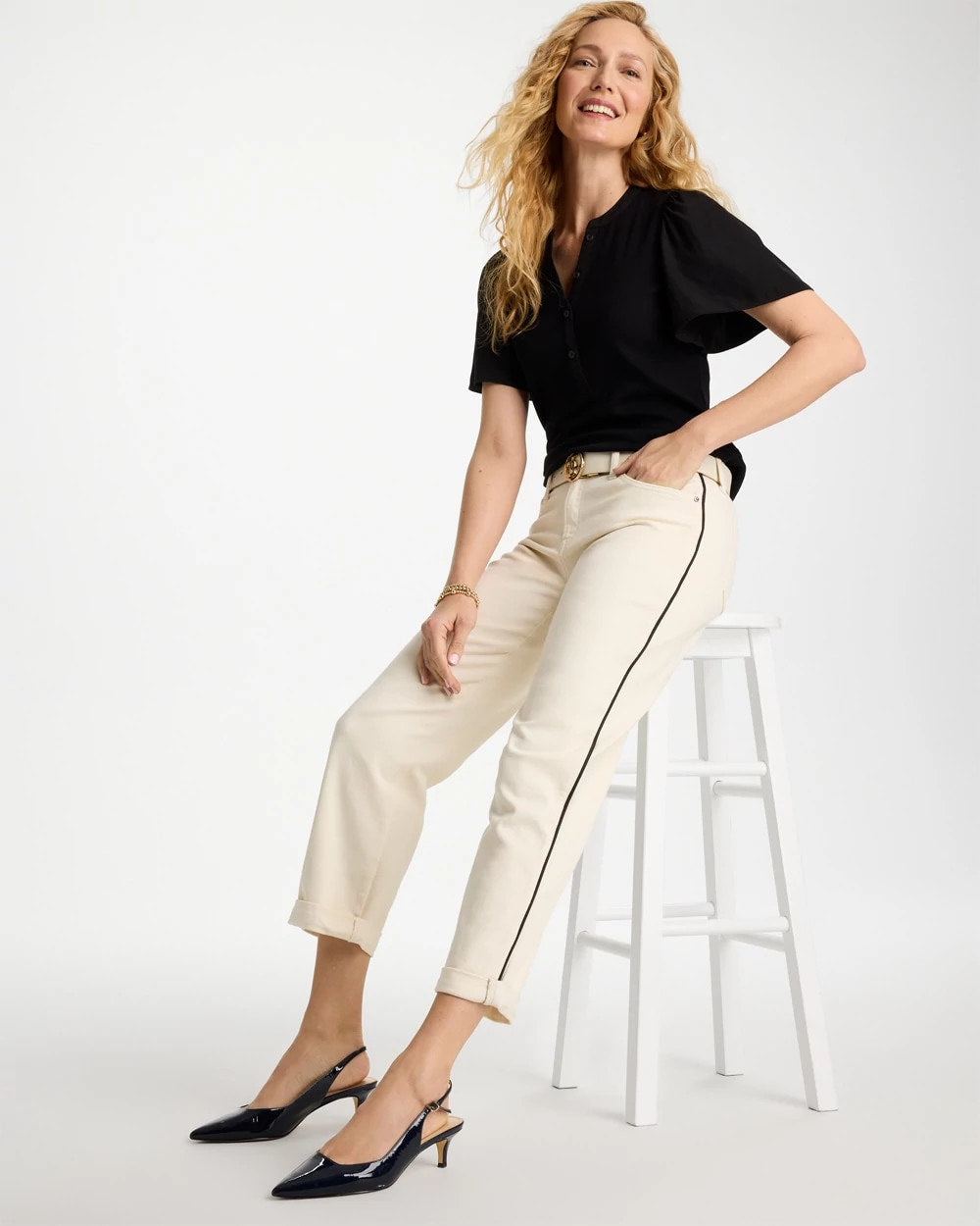Chico's For Sale Sea Salt Relaxed Boyfriend Jean