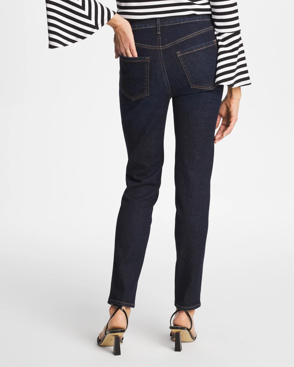 Chico's Discount Scarlet Oak Indigo Skinny Ankle Jeans