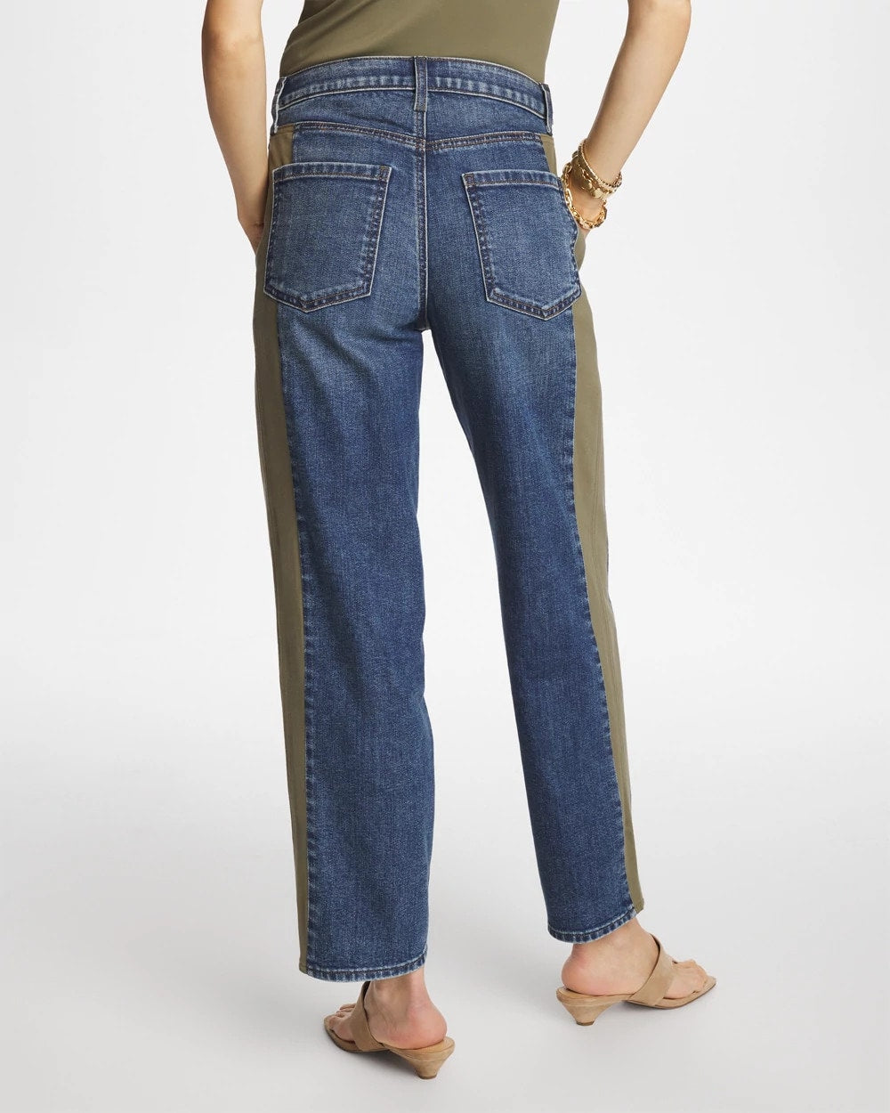 Chico's Outlet Mariana Indigo Utility Barrel Jeans