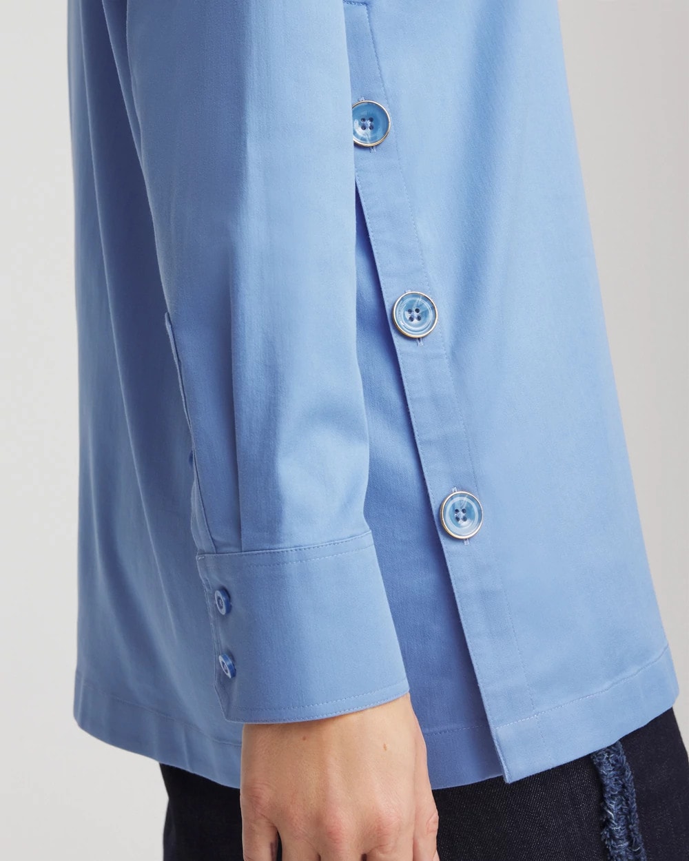 Chico's Outlet Tidal Blue No Iron™ Stretch Tunic