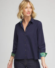 Chico's On Sale Passport Blue Rope Status Nautical Shirt