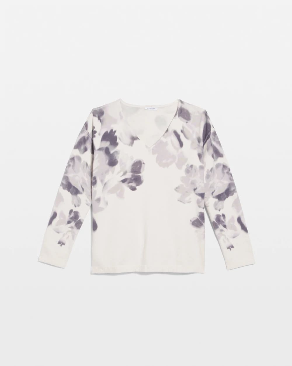 Chico's Online Multi Printed V-Neck Sweater