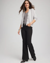 Chico's On Sale Dove Gray Shine Boyfriend Cardigan