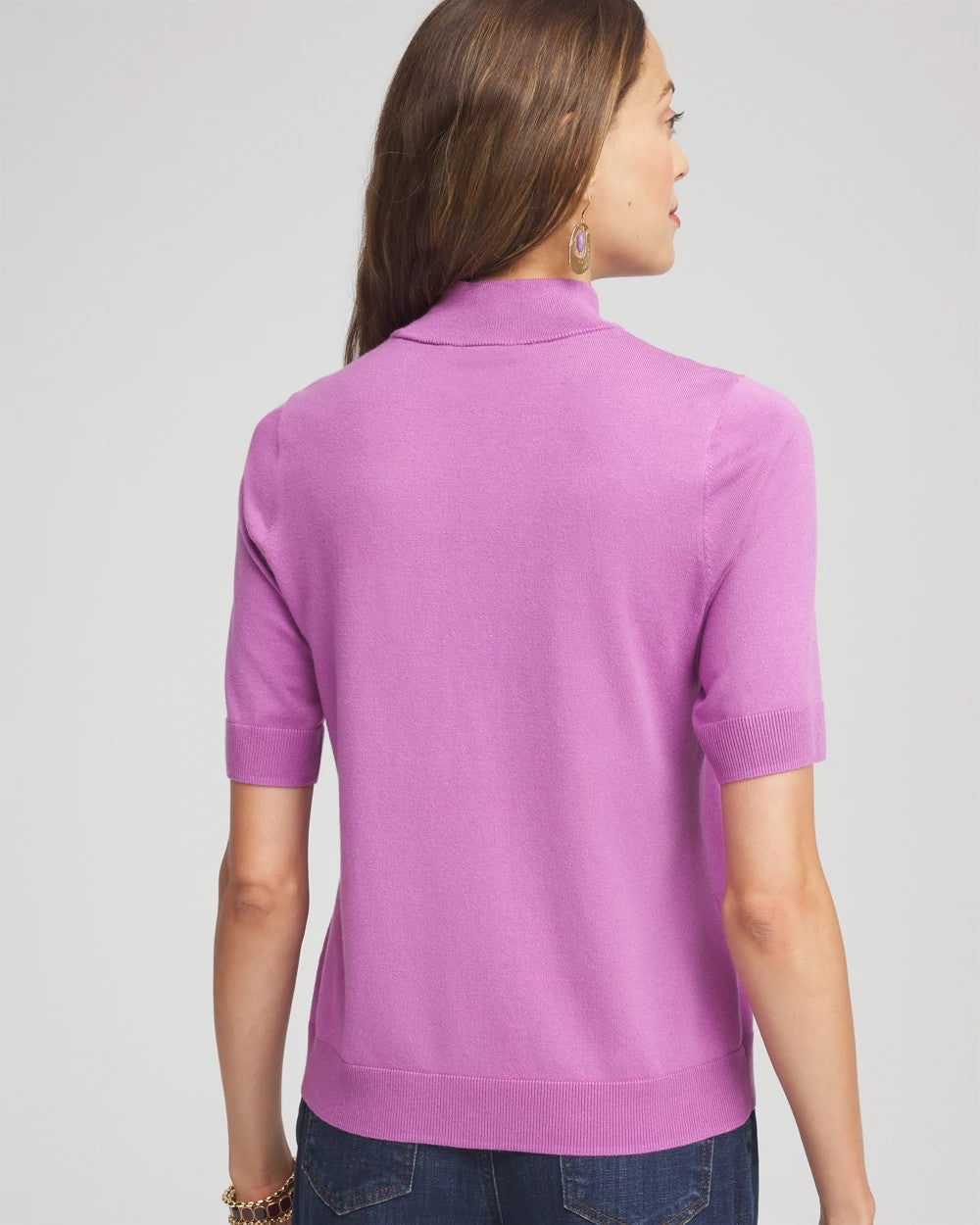 Chico's For Sale Gooseberry Ella Elbow Sleeve Mockneck Sweater