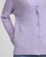 Chico's For Sale Lilac Mist Shine Boyfriend Cardigan