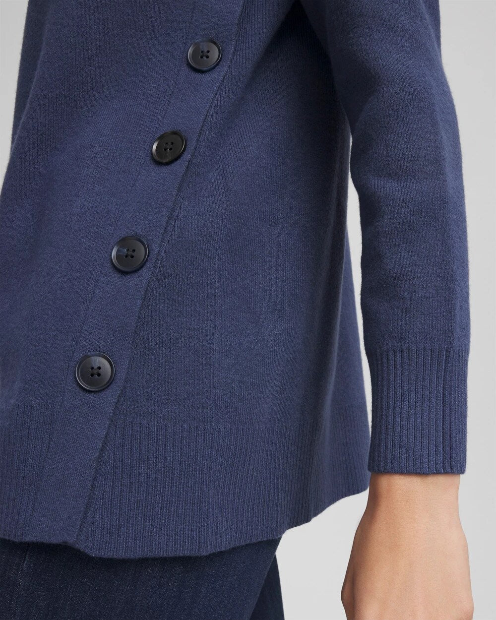 Chico's For Sale Indigo Sky Button Tunic Sweater