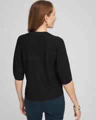 Chico's For Sale Black Dolman Sleeve Crew Neck Pullover Sweater