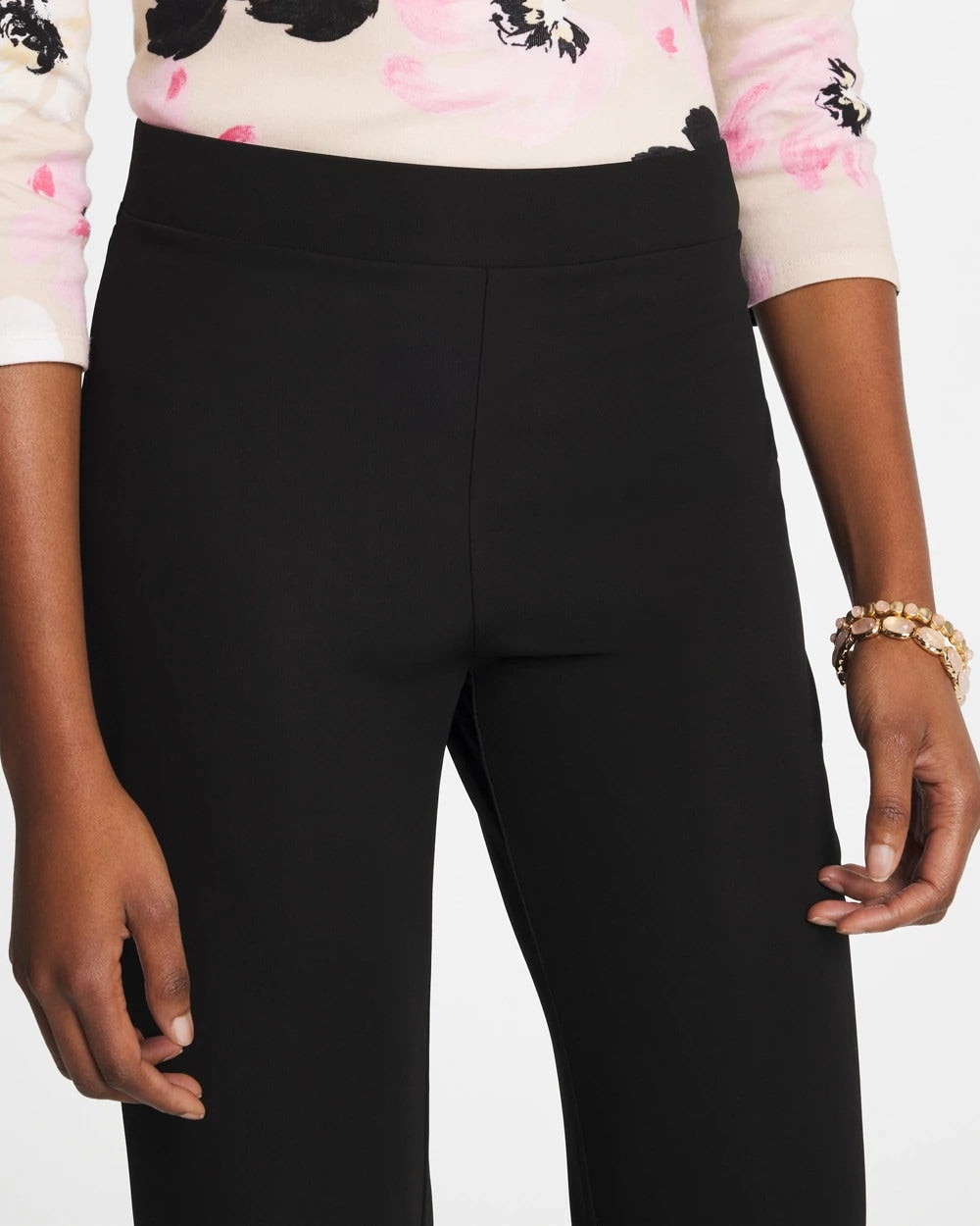 Chico's For Sale Black Matte Jersey Cropped Pants