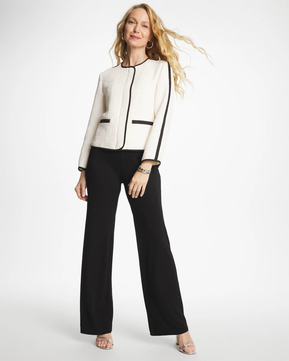 Chico's Online Black Matte Jersey Pants