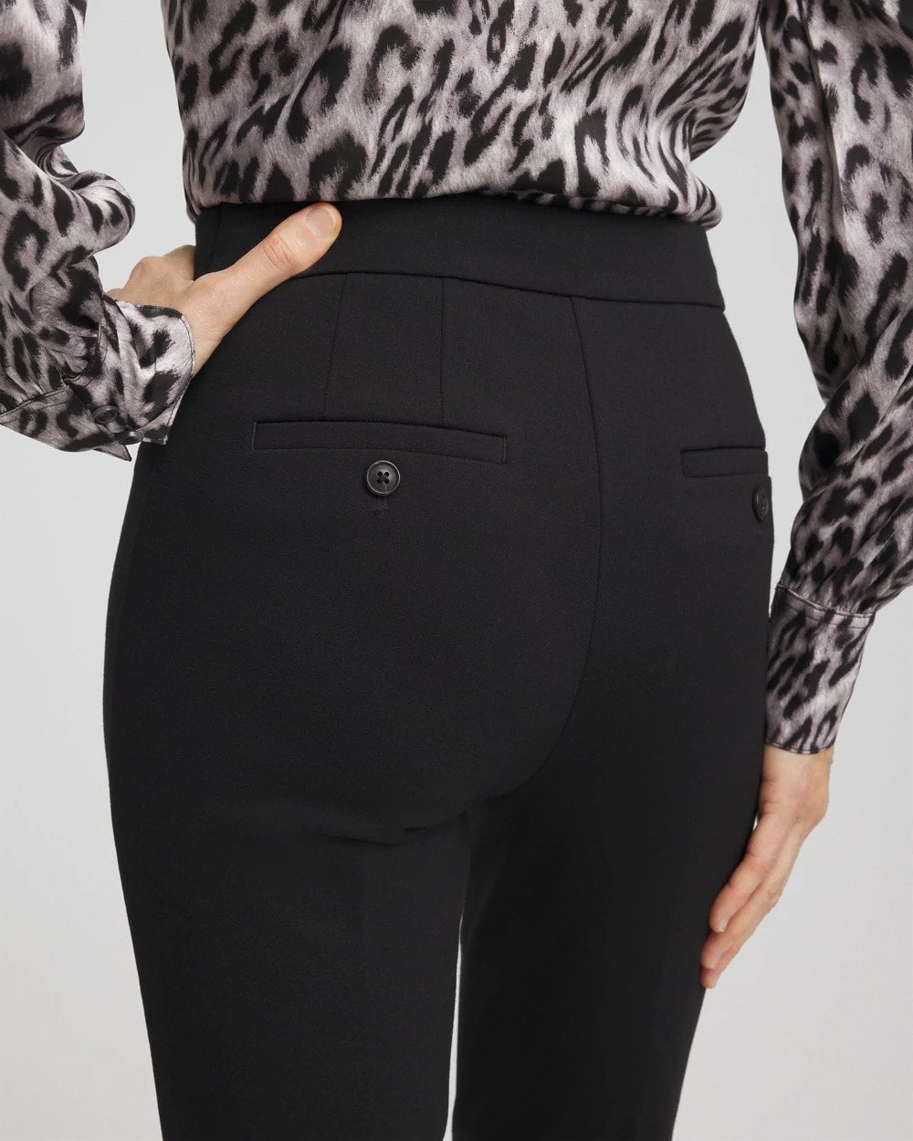 Chico's Discount Black Emme Skinny Ponte Ankle Pants