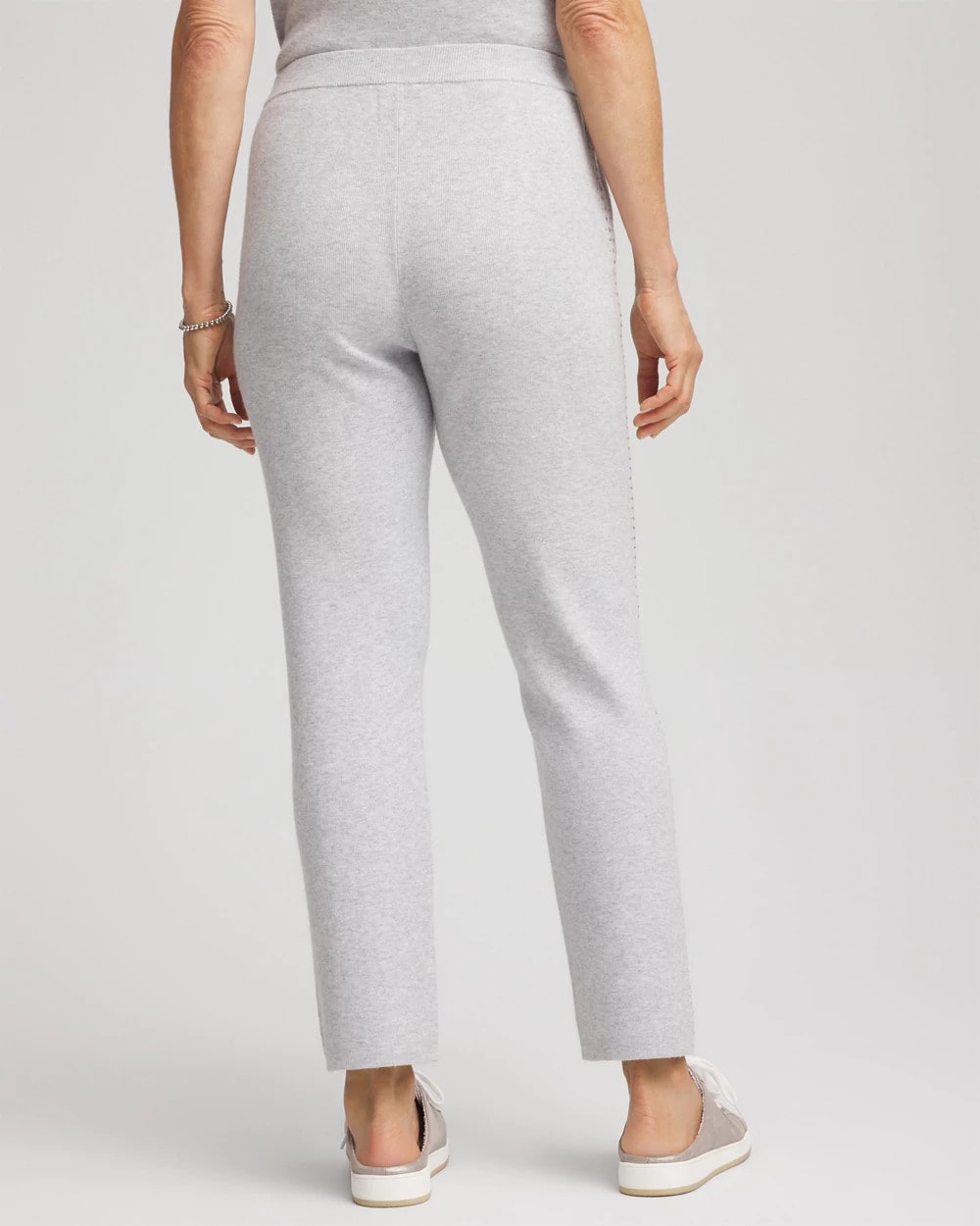 Chico's Discount Frosted Gray Heather Zenergy® Luxe Diamante Pants